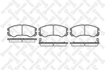 Комплект тормозных колодок STELLOX 436 002B-SX